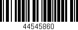 Código de barras (EAN, GTIN, SKU, ISBN): '44545860'