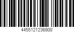 Código de barras (EAN, GTIN, SKU, ISBN): '4455121236900'