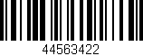 Código de barras (EAN, GTIN, SKU, ISBN): '44563422'