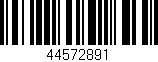 Código de barras (EAN, GTIN, SKU, ISBN): '44572891'
