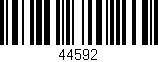 Código de barras (EAN, GTIN, SKU, ISBN): '44592'