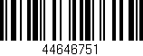 Código de barras (EAN, GTIN, SKU, ISBN): '44646751'