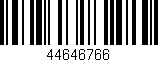 Código de barras (EAN, GTIN, SKU, ISBN): '44646766'