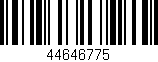 Código de barras (EAN, GTIN, SKU, ISBN): '44646775'
