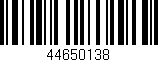 Código de barras (EAN, GTIN, SKU, ISBN): '44650138'
