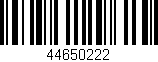 Código de barras (EAN, GTIN, SKU, ISBN): '44650222'