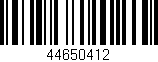 Código de barras (EAN, GTIN, SKU, ISBN): '44650412'