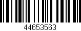 Código de barras (EAN, GTIN, SKU, ISBN): '44653563'
