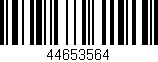Código de barras (EAN, GTIN, SKU, ISBN): '44653564'