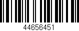 Código de barras (EAN, GTIN, SKU, ISBN): '44656451'