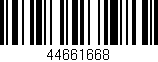 Código de barras (EAN, GTIN, SKU, ISBN): '44661668'