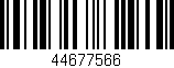 Código de barras (EAN, GTIN, SKU, ISBN): '44677566'
