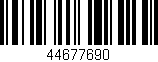 Código de barras (EAN, GTIN, SKU, ISBN): '44677690'