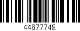 Código de barras (EAN, GTIN, SKU, ISBN): '44677749'
