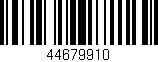 Código de barras (EAN, GTIN, SKU, ISBN): '44679910'