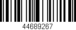 Código de barras (EAN, GTIN, SKU, ISBN): '44689267'