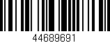 Código de barras (EAN, GTIN, SKU, ISBN): '44689691'
