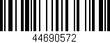 Código de barras (EAN, GTIN, SKU, ISBN): '44690572'