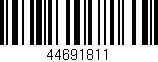Código de barras (EAN, GTIN, SKU, ISBN): '44691811'