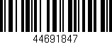 Código de barras (EAN, GTIN, SKU, ISBN): '44691847'