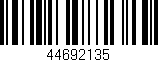 Código de barras (EAN, GTIN, SKU, ISBN): '44692135'