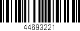 Código de barras (EAN, GTIN, SKU, ISBN): '44693221'
