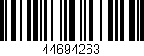 Código de barras (EAN, GTIN, SKU, ISBN): '44694263'