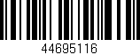 Código de barras (EAN, GTIN, SKU, ISBN): '44695116'