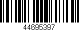 Código de barras (EAN, GTIN, SKU, ISBN): '44695397'