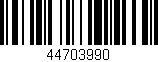 Código de barras (EAN, GTIN, SKU, ISBN): '44703990'