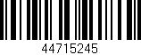 Código de barras (EAN, GTIN, SKU, ISBN): '44715245'