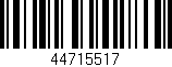 Código de barras (EAN, GTIN, SKU, ISBN): '44715517'