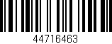 Código de barras (EAN, GTIN, SKU, ISBN): '44716463'