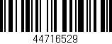 Código de barras (EAN, GTIN, SKU, ISBN): '44716529'