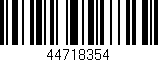 Código de barras (EAN, GTIN, SKU, ISBN): '44718354'