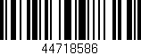 Código de barras (EAN, GTIN, SKU, ISBN): '44718586'