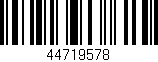 Código de barras (EAN, GTIN, SKU, ISBN): '44719578'