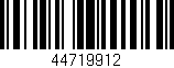 Código de barras (EAN, GTIN, SKU, ISBN): '44719912'