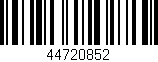 Código de barras (EAN, GTIN, SKU, ISBN): '44720852'