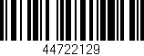 Código de barras (EAN, GTIN, SKU, ISBN): '44722129'