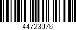 Código de barras (EAN, GTIN, SKU, ISBN): '44723076'