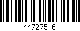 Código de barras (EAN, GTIN, SKU, ISBN): '44727516'