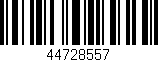 Código de barras (EAN, GTIN, SKU, ISBN): '44728557'
