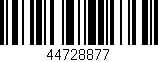 Código de barras (EAN, GTIN, SKU, ISBN): '44728877'