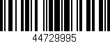 Código de barras (EAN, GTIN, SKU, ISBN): '44729995'