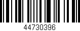 Código de barras (EAN, GTIN, SKU, ISBN): '44730396'