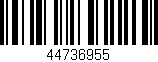 Código de barras (EAN, GTIN, SKU, ISBN): '44736955'