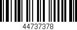 Código de barras (EAN, GTIN, SKU, ISBN): '44737378'