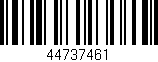 Código de barras (EAN, GTIN, SKU, ISBN): '44737461'