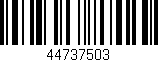 Código de barras (EAN, GTIN, SKU, ISBN): '44737503'